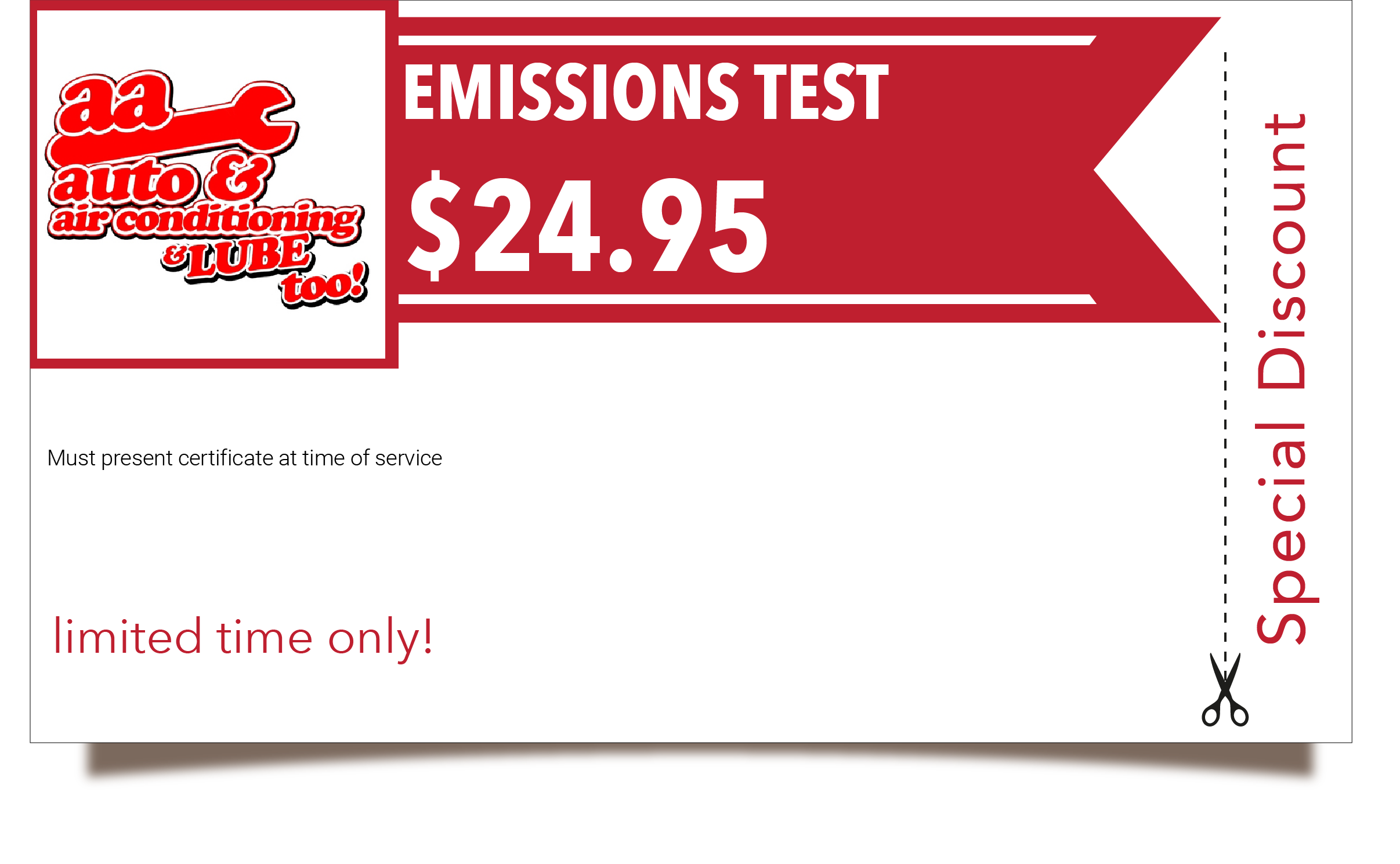 aa Auto Air Coupon Emissions Test